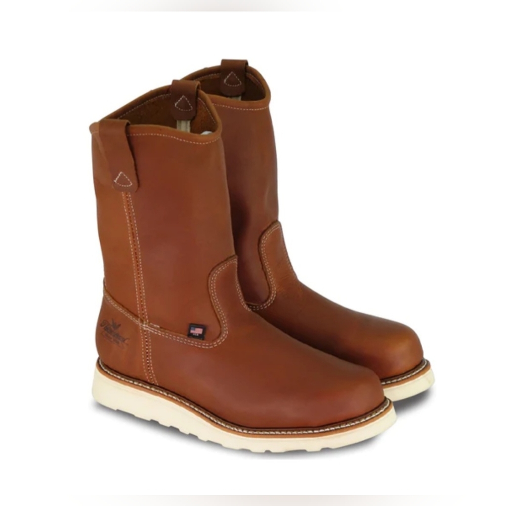 New Thorogood Wellington Wedge Tobacco Steel Toe Safety Work Boot- Size 10.5 - Picture 5 of 9